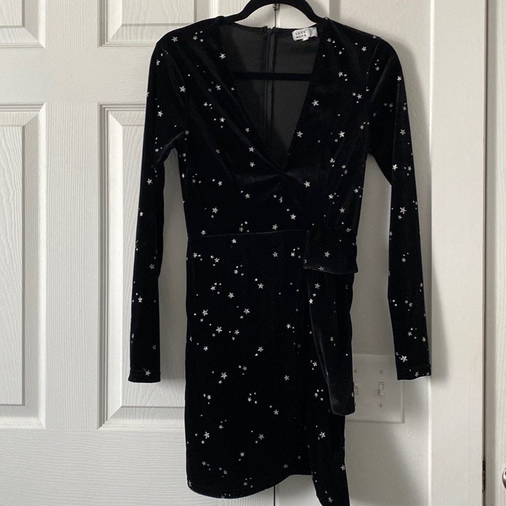 Black Velvet with sparkly starts